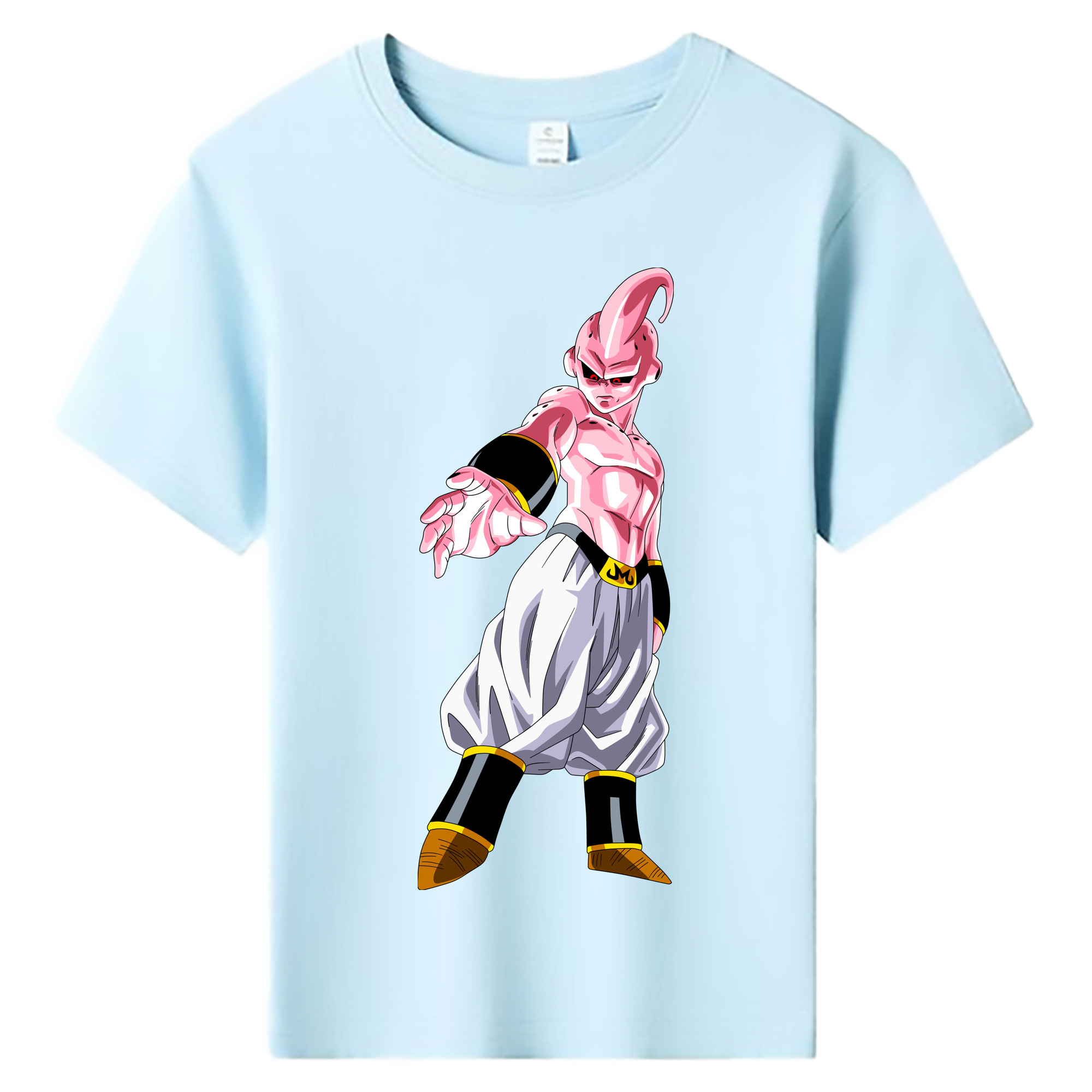 （画像用） ドラゴンボール 魔人ブウ DRAGON BALL Majin Buu 綿100％キッズTシャツ（フロントプリント）